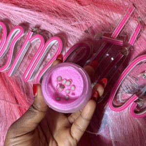 Fluffy lip scrub